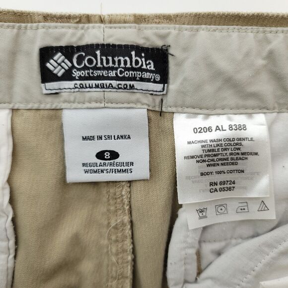Columbia Pants Womens 8 Regular (30x30) Brown Corduroy Straight Leg Mid-rise - Picture 3 of 7